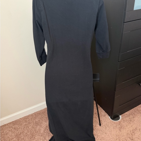 Adidas Black Long Sleeve Maxi Dress - Picture 2 of 3